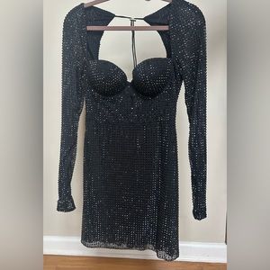 Women’s black mini dress